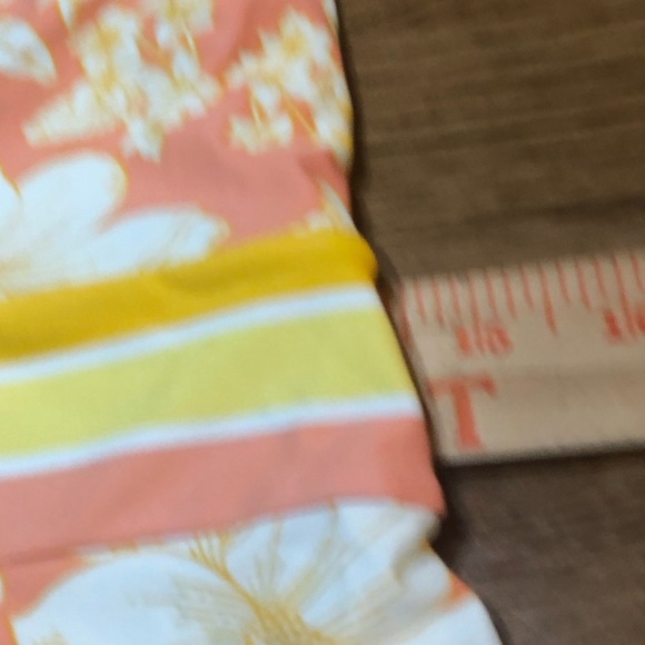 Matilda Jane Swimsuit Ladies Size Large Floral Tropical Orange Yellow One Piece - Picture 14 of 15